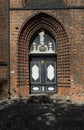 Entry to the church Saint Nikolai in the german city Wismar