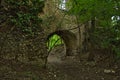 entry to an old castle ruin