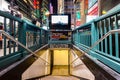 Entry to subway station at Times Square, New York City