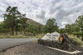 Entry Way to Sunset Crater National Monument Royalty Free Stock Photo