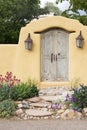 Entryway near Canyon Road in Santa Fe Royalty Free Stock Photo