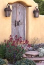 Entryway near Canyon Road in Santa Fe Royalty Free Stock Photo