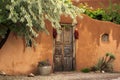 Entryway near Canyon Road in Santa Fe Royalty Free Stock Photo