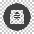 Envelop With Easter Egg Icon Royalty Free Stock Photo