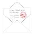 Envelop and paper Royalty Free Stock Photo