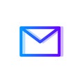 Envelope blue purple gradient icon