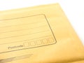 Envelope Brown color on white background