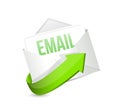 Envelope email contact us symbol Royalty Free Stock Photo