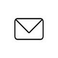 Envelope email icon flat stlye vector illustration communication symbol