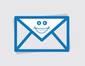 Envelope Happy Face Royalty Free Stock Photo