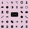 the envelope icon. Detailed set of minimalistic icons. Premium graphic design. One of the collection icons for websites, web desi Royalty Free Stock Photo