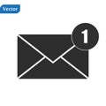 Envelope Icon in trendy flat style isolated on grey background. Mail symbol for your web site design, logo, app, UI. Vector Royalty Free Stock Photo