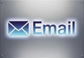 Envelope icon and the word \