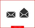 Envelope icons letter. Envelop icon vector template. Mail symbol element. Mailing label for web or print design Royalty Free Stock Photo