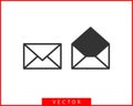 Envelope icons letter. Envelop icon vector template. Mail symbol element. Mailing label for web or print design Royalty Free Stock Photo
