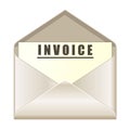 Envelope with invoice document