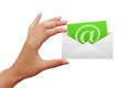 Envelope letter e-mail in hand