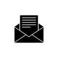 envelope with a letter icon. Element of simple icon for websites, web design, mobile app, info graphics. Signs and symbols collect Royalty Free Stock Photo