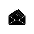 envelope with a letter icon. Element of simple icon for websites, web design, mobile app, info graphics. Signs and symbols collect Royalty Free Stock Photo