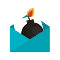 envelope letter spam isolated icon