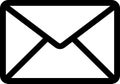 Envelope linear icon as incoming message Royalty Free Stock Photo