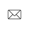 Envelope line icon. Vector