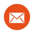 Envelope mail isolated icon Royalty Free Stock Photo