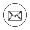 Envelope mail isolated icon Royalty Free Stock Photo