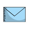 Envelope mail isolated icon Royalty Free Stock Photo