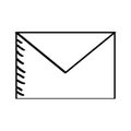 Envelope mail isolated icon Royalty Free Stock Photo
