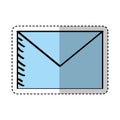 Envelope mail isolated icon Royalty Free Stock Photo
