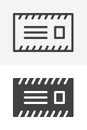Envelope mail line and solid vector icon set Royalty Free Stock Photo