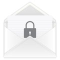 Envelope mail padlock
