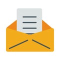 Envelope mail send flat style icon