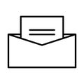 Envelope mail send line style icon Royalty Free Stock Photo