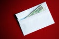 Envelope with polish zloty banknotes Royalty Free Stock Photo