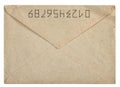 Envelope post mail Used paper sheet Royalty Free Stock Photo
