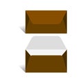 Envelope Size 6.75 x 3.75 template, With 3D Box, Vector File