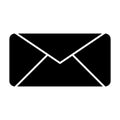 Envelope solid icon. Letter vector illustration isolated on white. Email glyph style design, designed for web and app