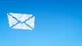 Envelope Symbol Shaped Cloud Royalty Free Stock Photo