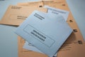 Envelopes and ballots for the elections to the General Courts of Spain