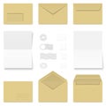 envelopes and postage stamps Royalty Free Stock Photo