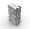 Envelopes Stack Royalty Free Stock Photo