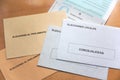 Envelopes to exercise the vote in local and regional elections