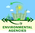 Environment Agencies Design Showing Nature 3d Illustration Royalty Free Stock Photo