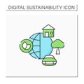 Environment color icon Royalty Free Stock Photo