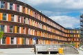 Colorful facade Federal Environment Agency in Dessau