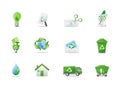 Environment and eco icons Royalty Free Stock Photo