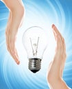 Environment friendly bulb Royalty Free Stock Photo