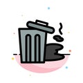 Environment, Garbage, Pollution, Trash Abstract Flat Color Icon Template Royalty Free Stock Photo